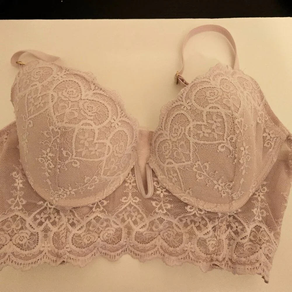 Jessica Simpson light pink long line bra Size 34C